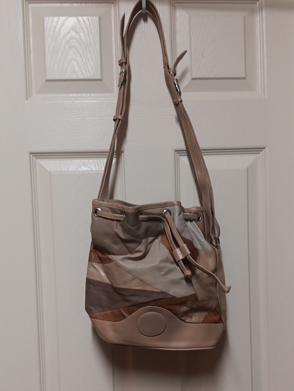 PATCHWORK LEATHER PURSE  Slouch Slouchy